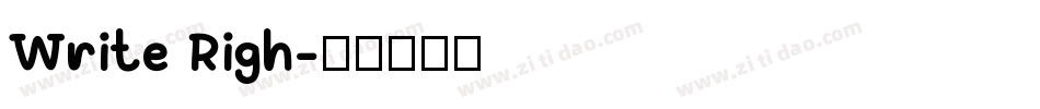 Write Righ字体转换